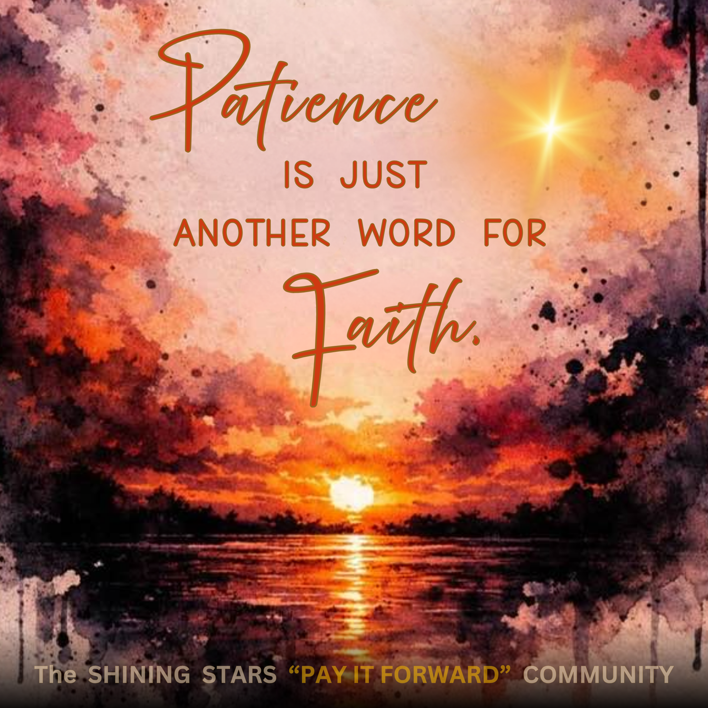 PATIENCE - ANOTHER WORD for FAITH