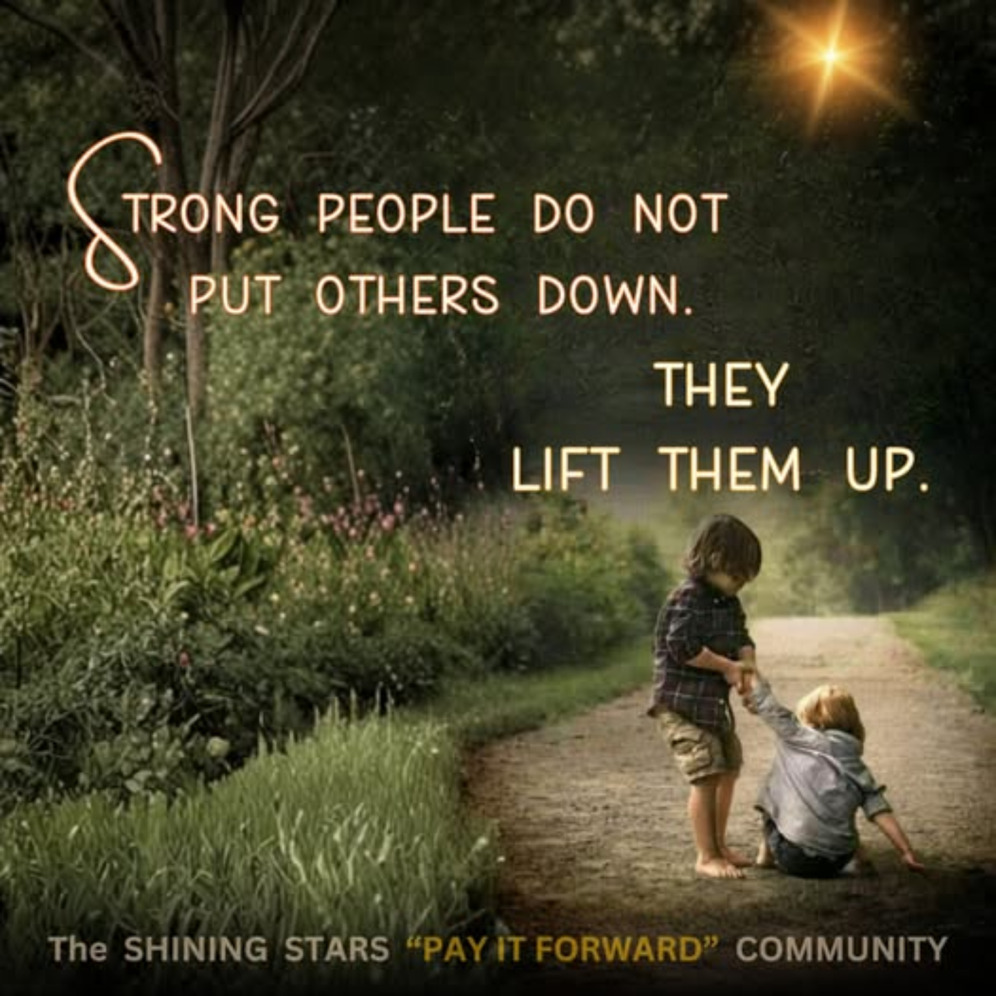 STRONG PEOPLE LIFT OTHERS