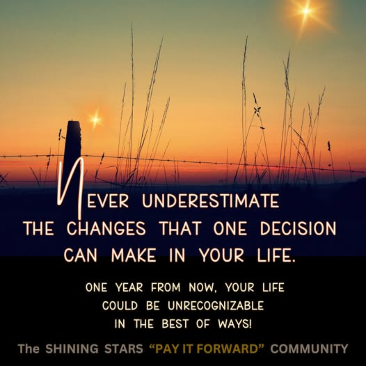 NEVER UNDERESTIMATE the CHANGES