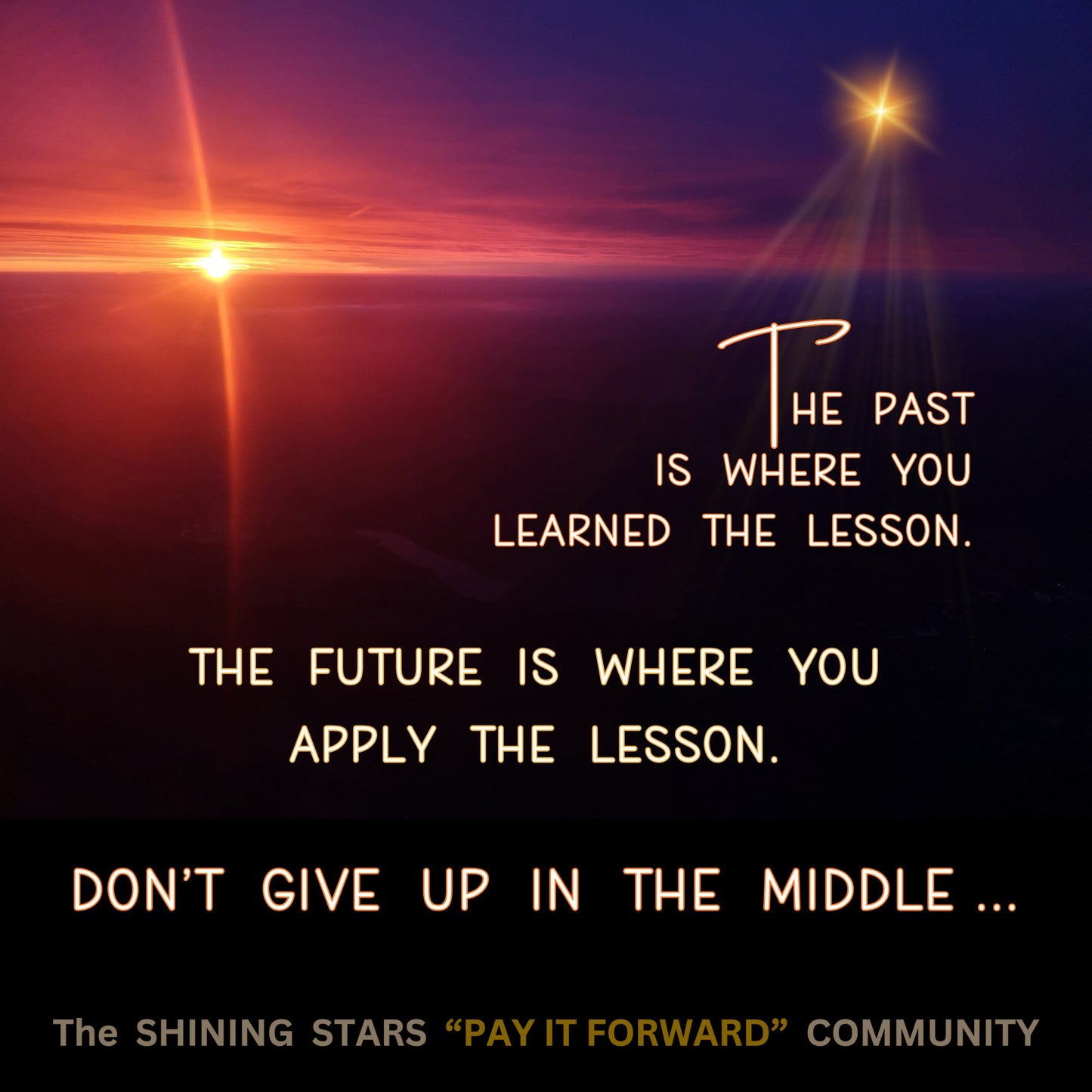 LESSONS - PAST, FUTURE & MIDDLE